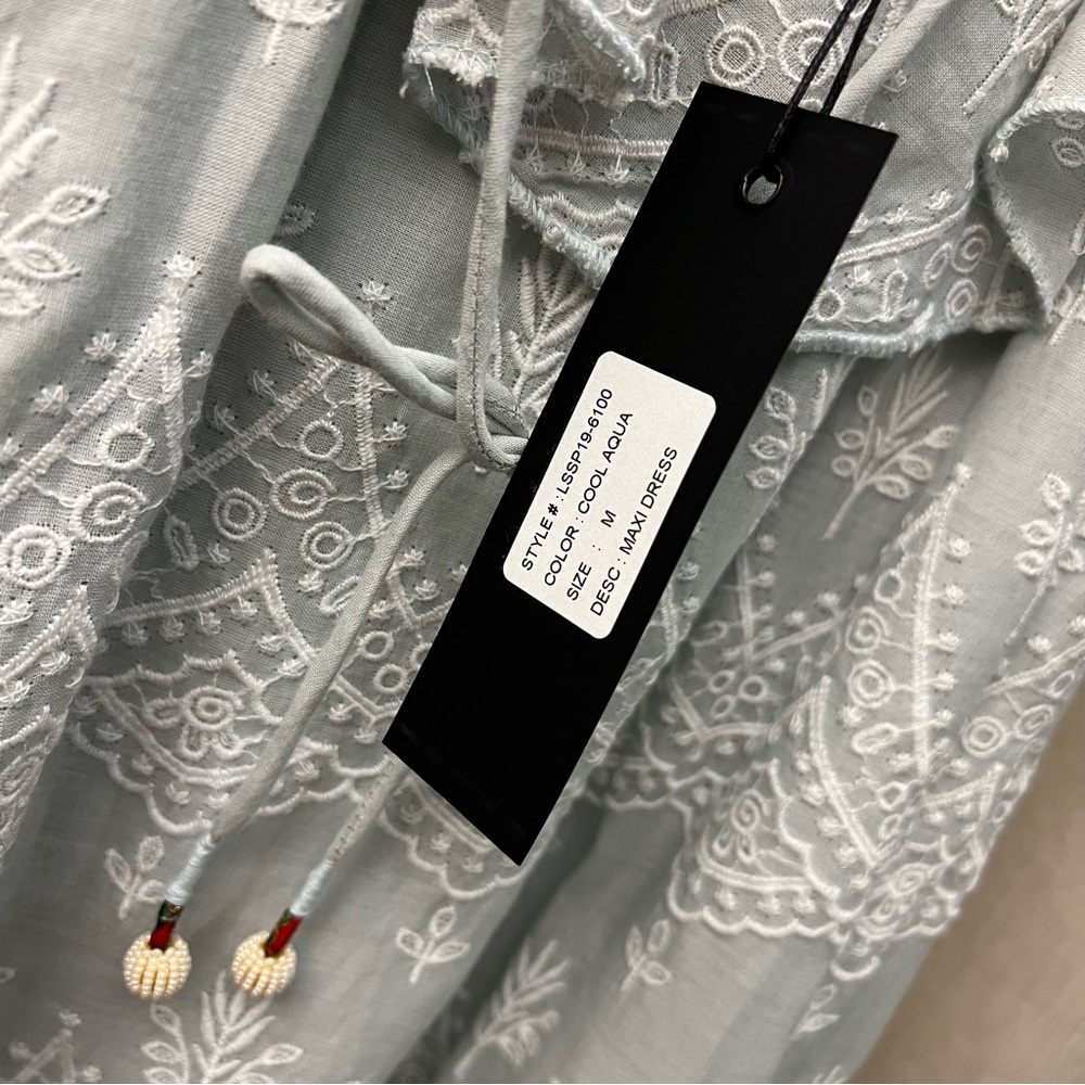 Anthropologie Love Sam Dress Sam Amia Embroidered Lace Maxi Dress - Picture 10 of 13
